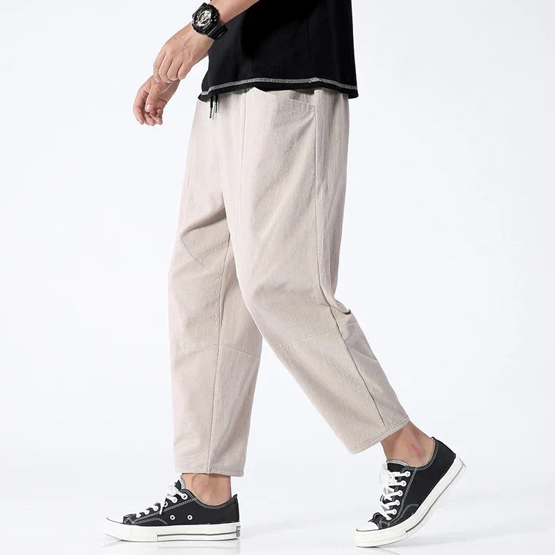 Luca Linen Cropped Trousers