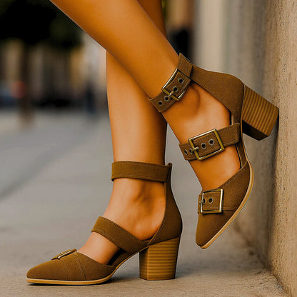 Chester Buckle Heels