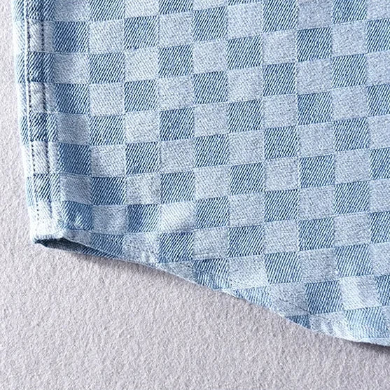 Mason Checkered Denim Shirt