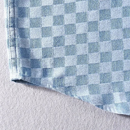 Mason Checkered Denim Shirt