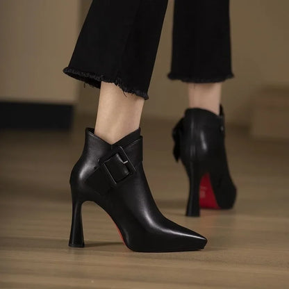 Elora Buckle Heel Boots